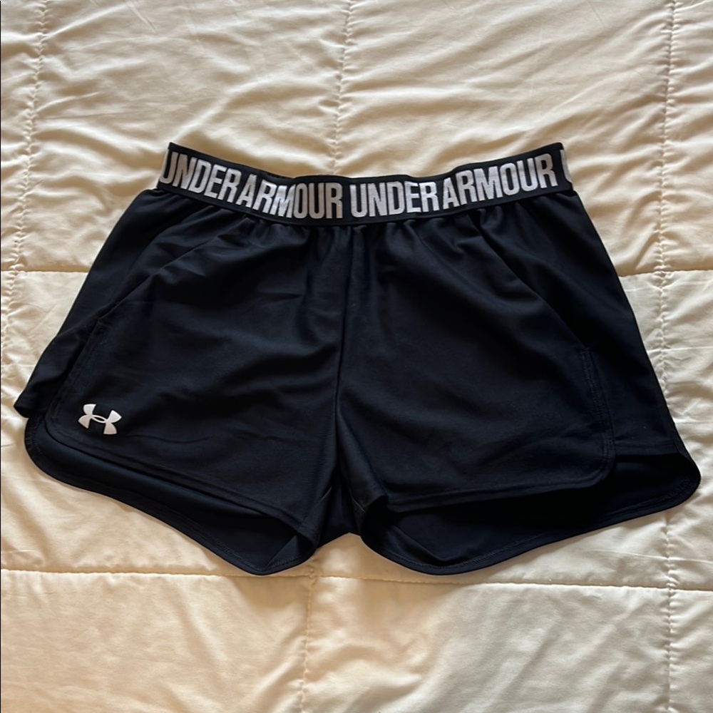 Under Armour Black Athletic Shorts Lightweight Performance